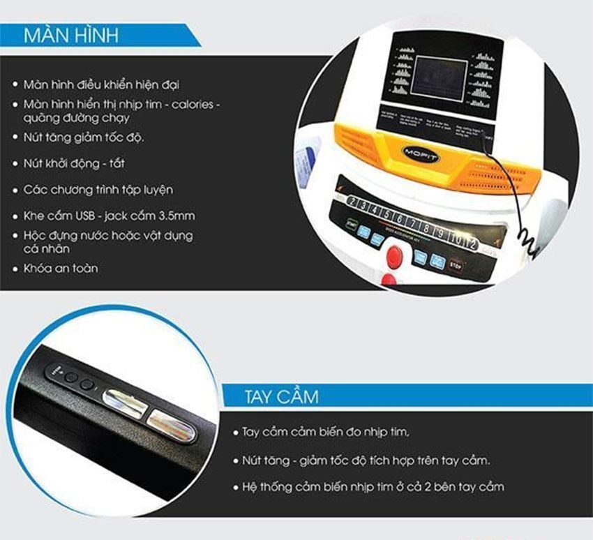 Máy chạy bộ điện Mofit SP630 - Hàng chính hãng