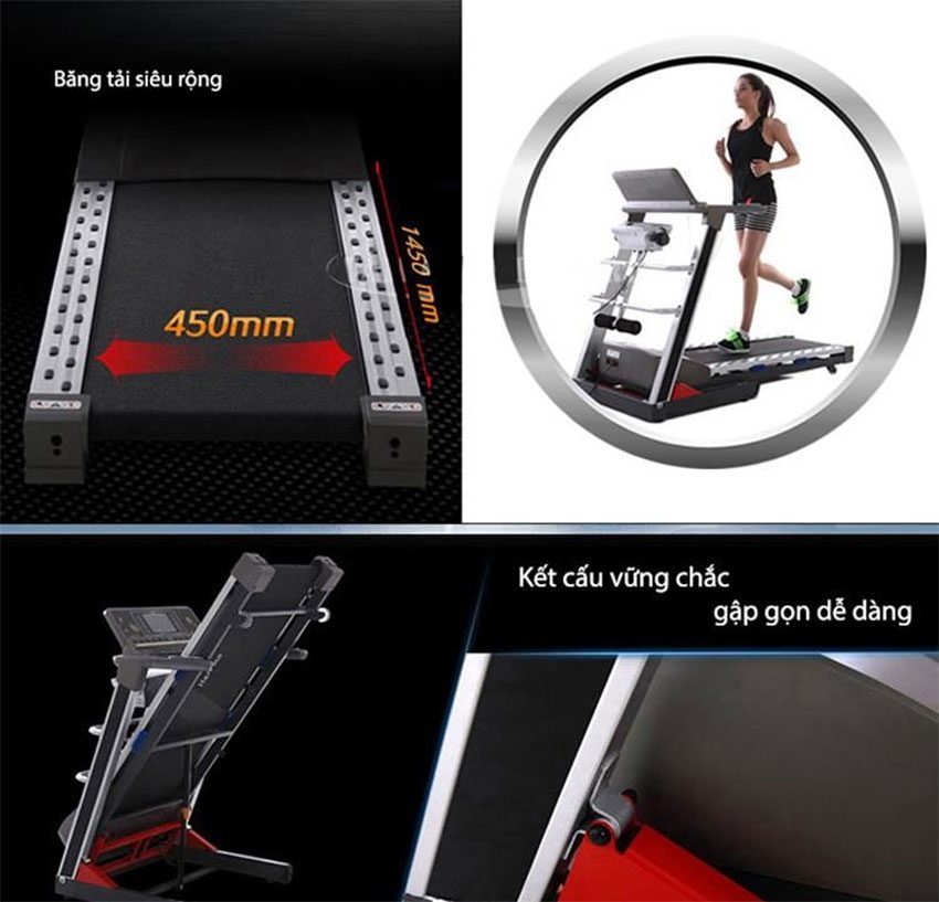 Máy chạy bộ điện cao cấp Mofit SP640 - Hàng chính hãng