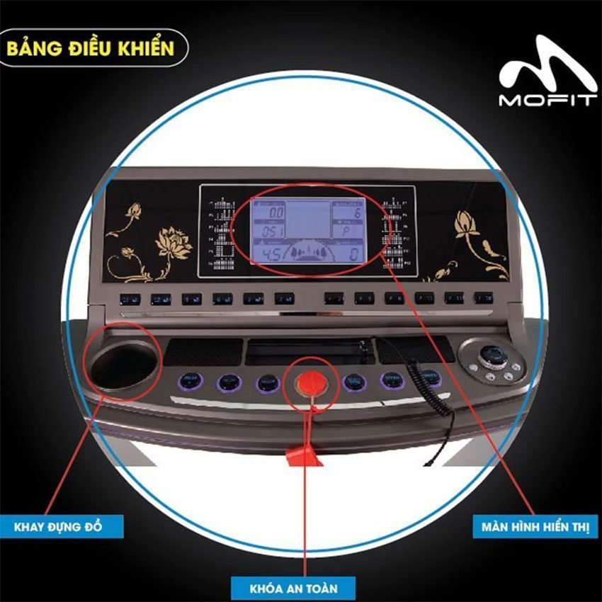 Máy chạy bộ điện cao cấp Mofit SP640 - Hàng chính hãng