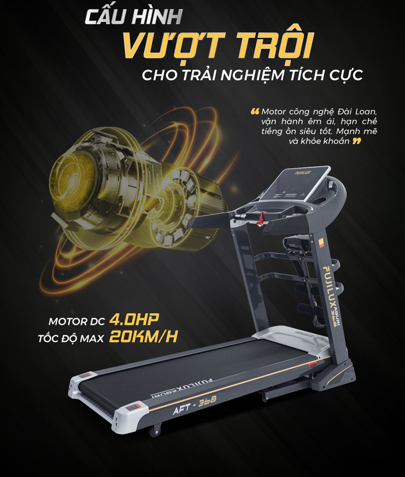 Máy chạy bộ FujiCare AFT368 - Hàng chính hãng