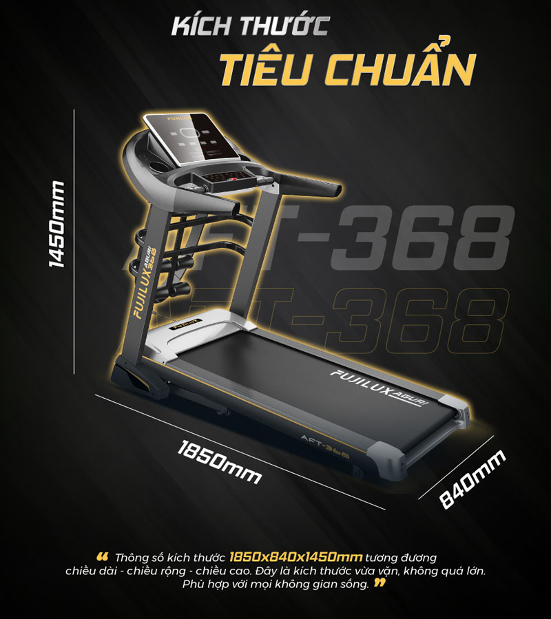 Máy chạy bộ FujiCare AFT368 - Hàng chính hãng