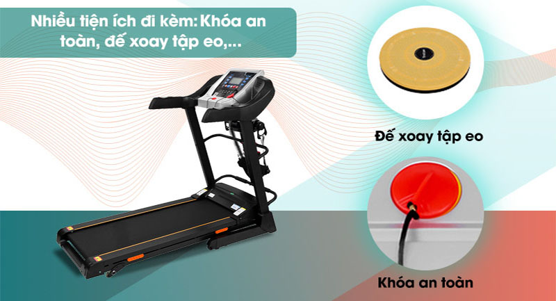 Máy chạy bộ thể dục Air Bike T800 - Hàng chính hãng