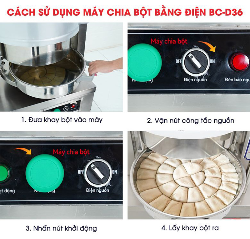 Máy chia bột bằng điện NewSun BC-D36 - Hàng chính hãng