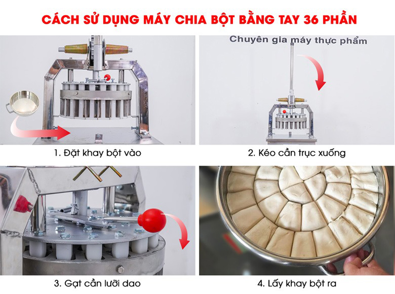 Máy chia bột bằng tay NewSun MCBVNT-36P - Hàng chính hãng