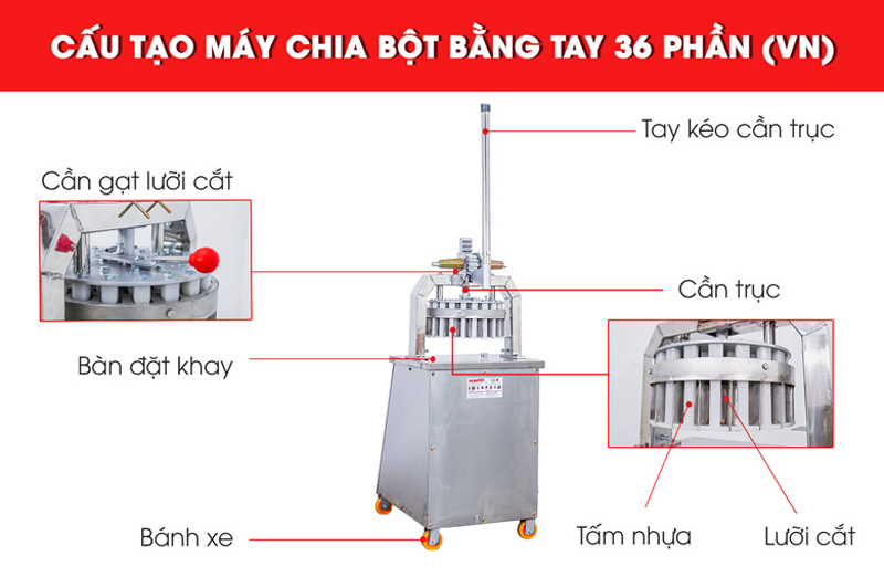 Máy chia bột bằng tay NewSun MCBVNT-36P - Hàng chính hãng