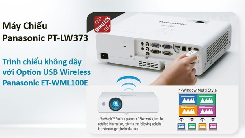 Máy chiếu Panasonic PT-LW373 - Hàng chính hãng