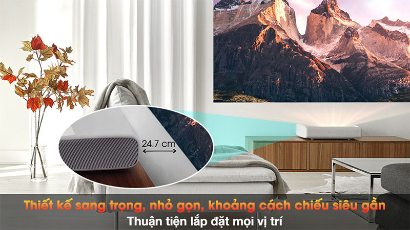 Máy chiếu siêu gần Laser 4K Samsung The Premiere LSP7T - Hàng chính hãng