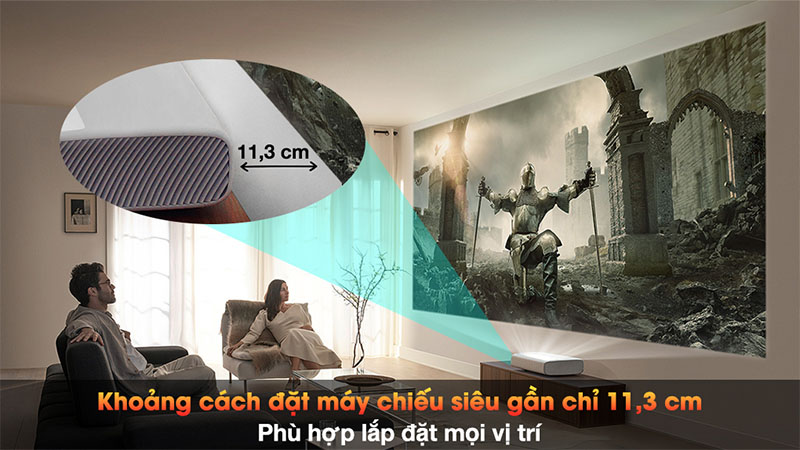 Máy chiếu siêu gần Laser 4K Samsung The Premiere LSP9T - Hàng chính hãng