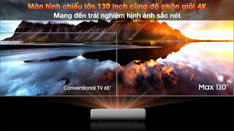 Máy chiếu siêu gần Laser 4K Samsung The Premiere LSP9T - Hàng chính hãng