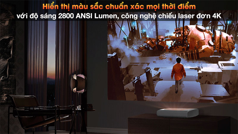 Máy chiếu siêu gần Laser 4K Samsung The Premiere LSP9T - Hàng chính hãng