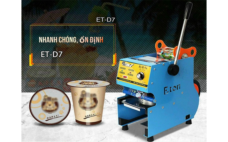 Máy dán miệng cốc Eton ET-D7 - Hàng chính hãng