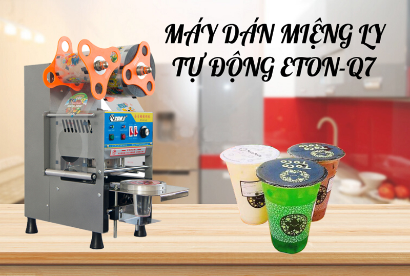 Máy dán miệng ly tự động Eton ET-Q7 - Hàng chính hãng