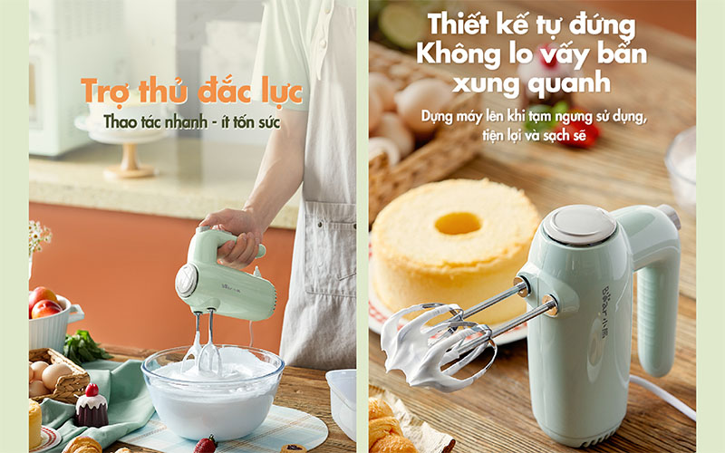 Máy đánh trứng cầm tay Bear DDQ–B01F7 - Hàng chính hãng