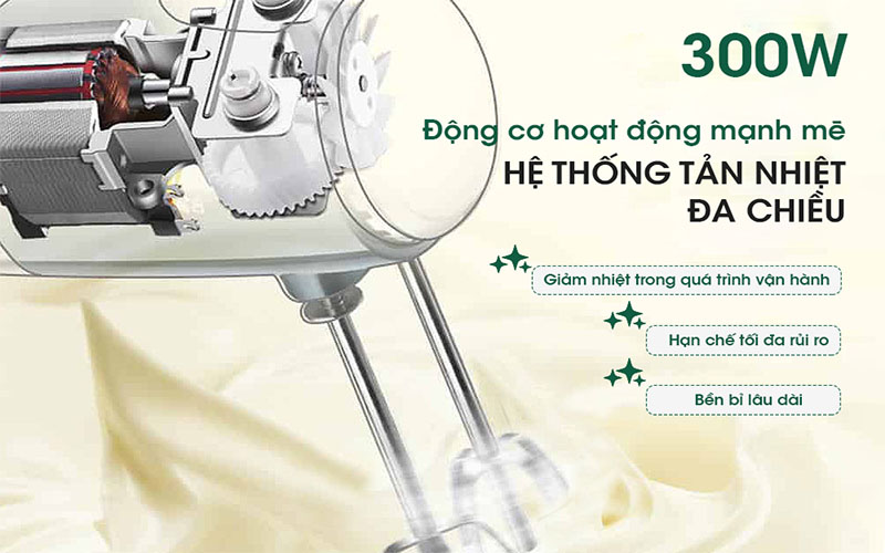 Máy đánh trứng cầm tay FujiMaster FJM-1122 - Hàng chính hãng