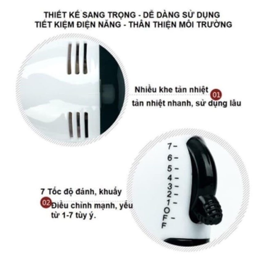 Máy đánh trứng cầm tay Masidi KD-133 - Hàng chính hãng