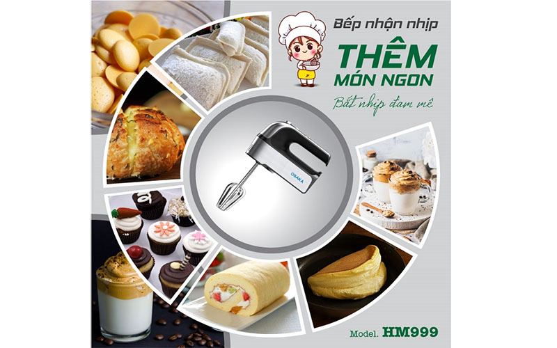 Máy đánh trứng cầm tay Osaka HM999 - Hàng chính hãng