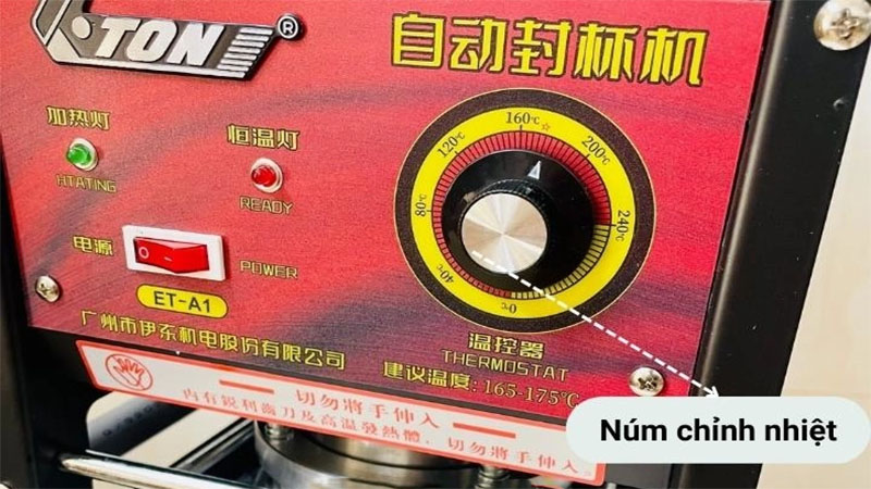 Máy ép miệng ly bán tự động Eton ET-A1 - Hàng chính hãng