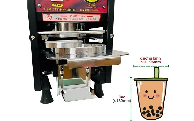 Máy ép miệng ly bán tự động Eton ET-A1 - Hàng chính hãng