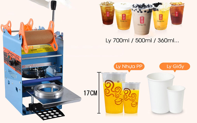 Máy dập cốc bằng tay Verly WY-802F - Hàng chính hãng