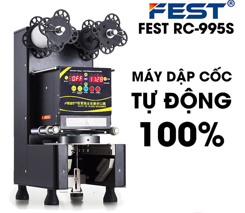 Máy dập nắp cốc tự động Fest RC995 - Hàng chính hãng