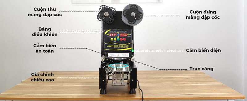 Cấu tạo của máy ép miệng ly Fest RC-95B