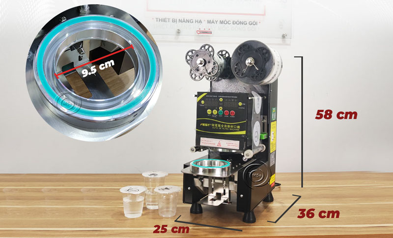 Fest RC-95B có kích thước nhỏ gọn, dễ dàng lắp đặt ở nhiều vị trí trong quán