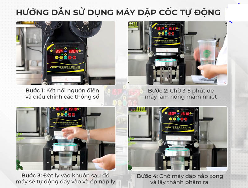 Cách sử dụng máy ép miệng ly Fest RC-95B