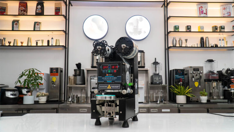 Máy dập nắp cốc tự động Unibar UBS-357 - Hàng chính hãng