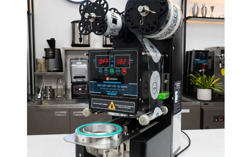 Máy dập nắp cốc tự động Unibar UBS-357 - Hàng chính hãng