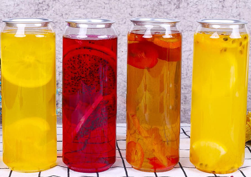 Máy phù hợp với việc dán miệng các loại trà đào, trà trái cây, cà phê, …