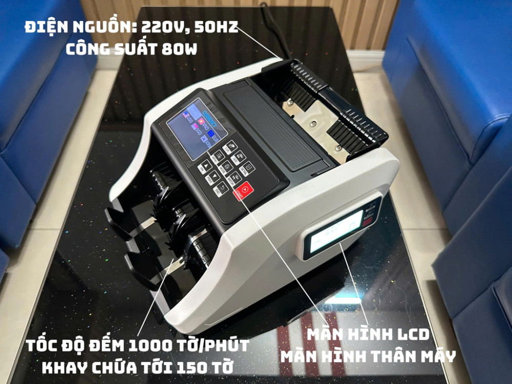 Máy đếm tiền Hoshico 8686 - Hàng chính hãng