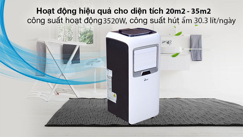 Máy điều hòa di động thông minh FujiE MPAC12B - Hàng chính hãng