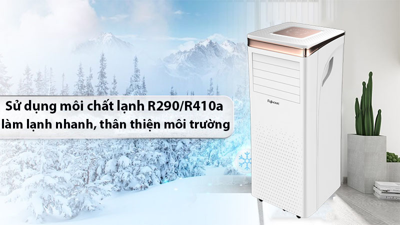 Máy điều hòa di động thông minh FujiHome PAC10 - Hàng chính hãng