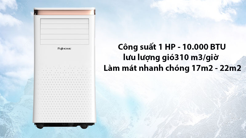Máy điều hòa di động thông minh FujiHome PAC10 - Hàng chính hãng