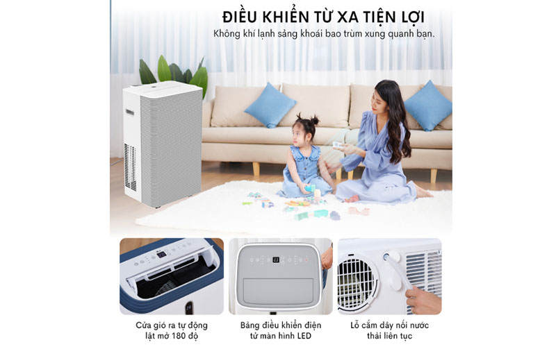Máy điều hòa di động thông minh FujiHome PAC14 - Hàng chính hãng