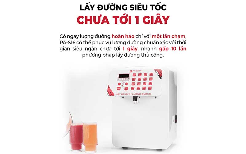 Máy định lượng đường Promax PA-S16 - Hàng chính hãng