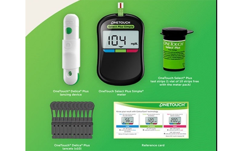 Máy đo đường huyết Onetouch Select Plus Simple (MG/DL) - Hàng chính hãng