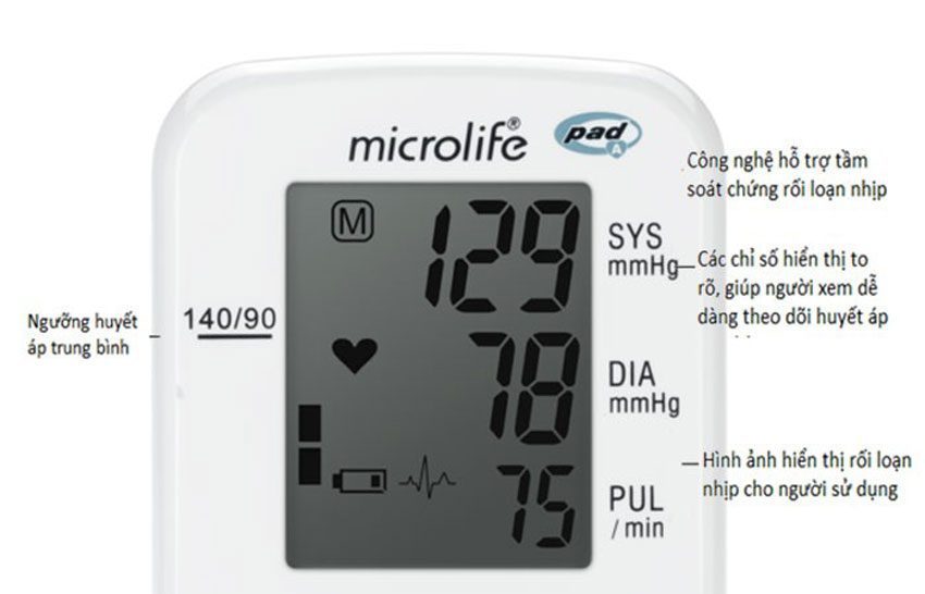 Máy đo huyết áp bắp tay Microlife A2 Classic - Hàng chính hãng