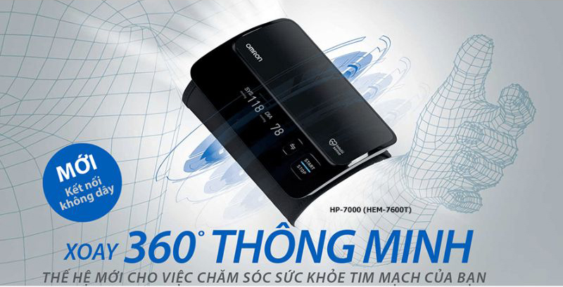 Máy đo huyết áp Omron HEM-7600T - Hàng chính hãng