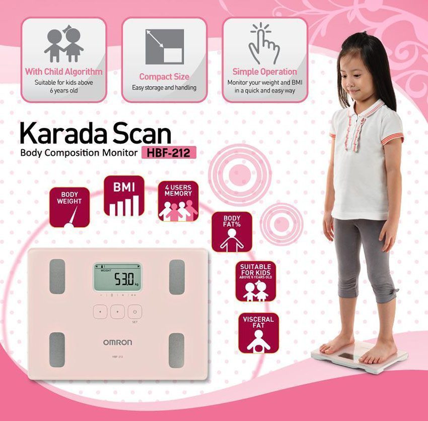 Máy đo lượng mỡ cơ thể Omron HBF-212 - Hàng chính hãng