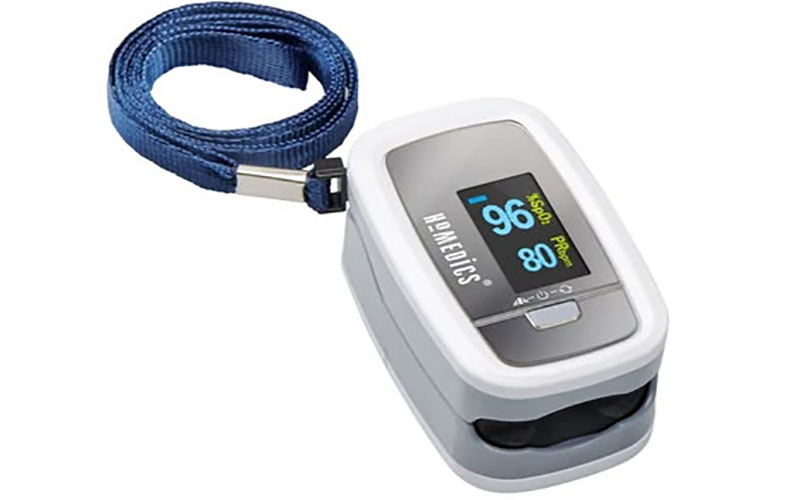 Máy đo nồng độ oxy máu SPO2 và nhịp tim HoMedics PX-131CO - Hàng chính hãng