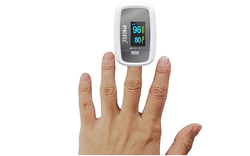 Máy đo nồng độ oxy máu SPO2 và nhịp tim HoMedics PX-131CO - Hàng chính hãng