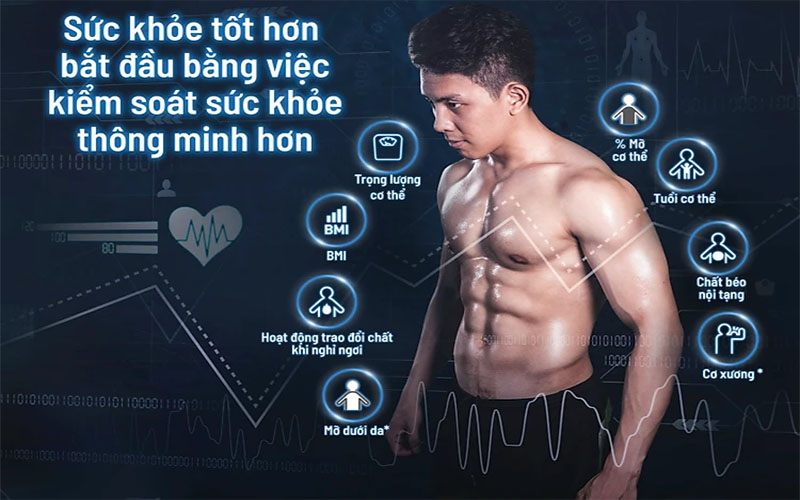 Máy đo thành phần cơ thể Omron HBF-702T - Hàng chính hãng