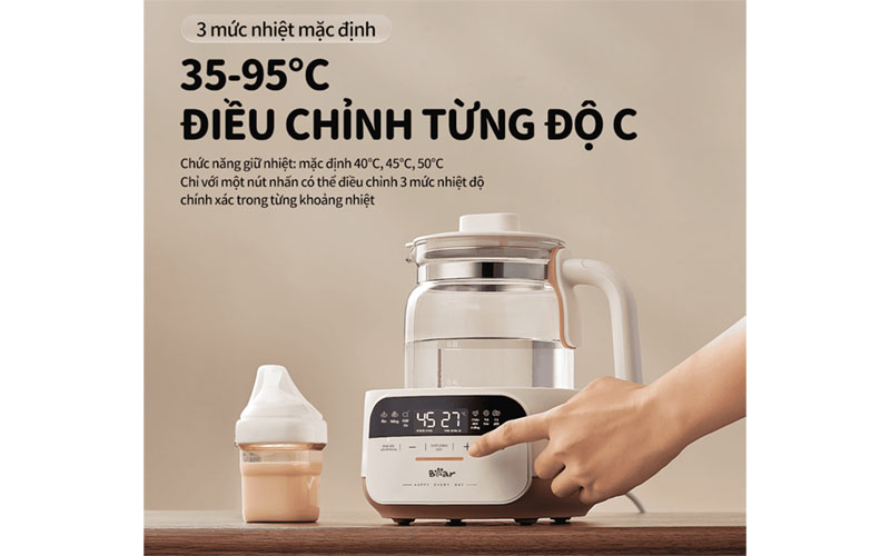 Điều khiển của Máy đun nước hâm sữa Bear WW-5H12N
