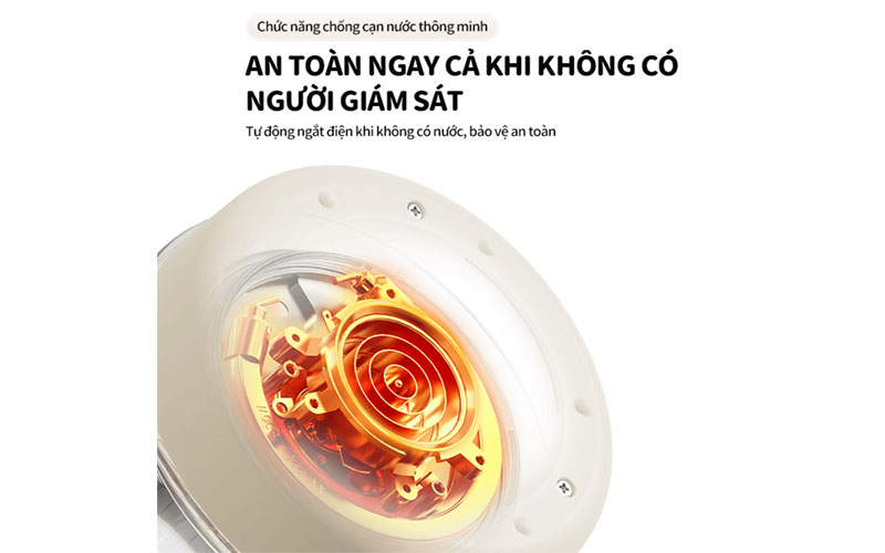 Tính năng an toàn của Máy đun nước hâm sữa Bear WW-5H12N