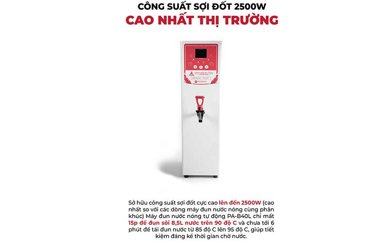 Máy đun nước nóng Promax PA-B40L - Hàng chính hãng