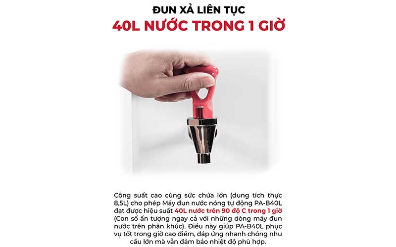 Máy đun nước nóng Promax PA-B40L - Hàng chính hãng