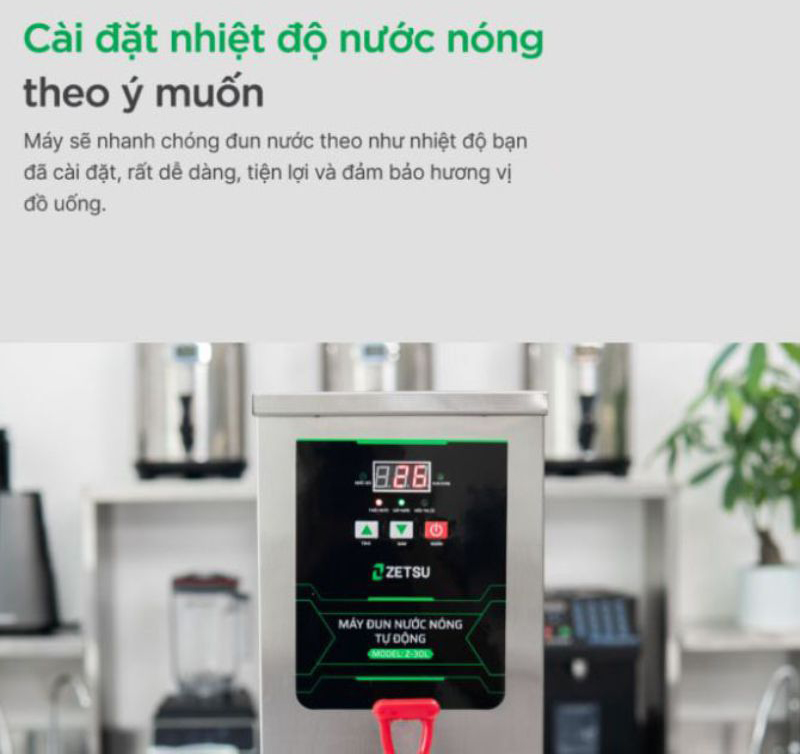 Máy đun nước nóng tự động Zetsu Z-30L - Hàng chính hãng