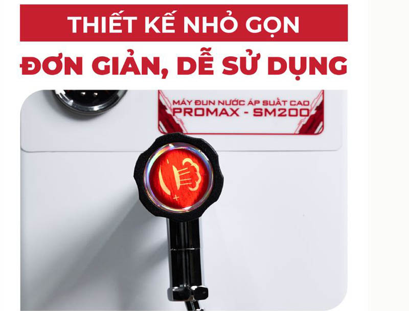 Máy sục sữa áp suất cao Promax SM200 - Hàng chính hãng