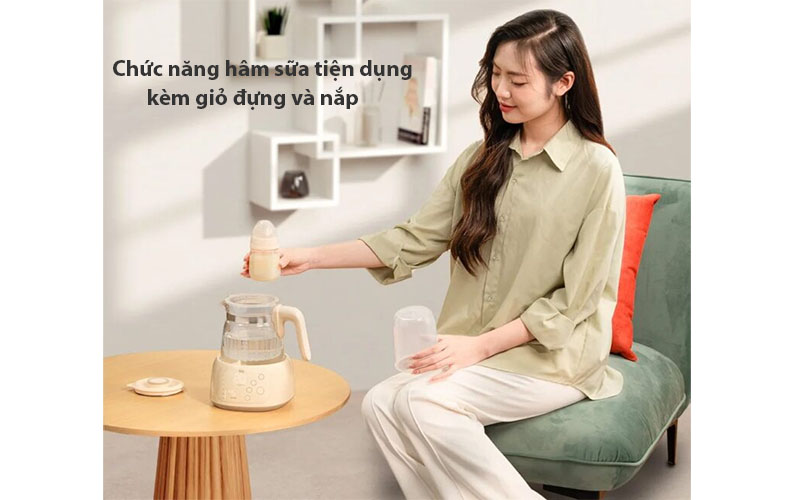 Máy đun và hâm nước pha sữa HiQuick 2 Fatzbaby FB3703HB - Hàng chính hãng